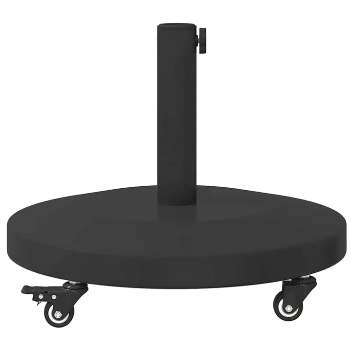 Udendørs parasolfod Sort 48 x 48 x 32 cm Stål, Beton