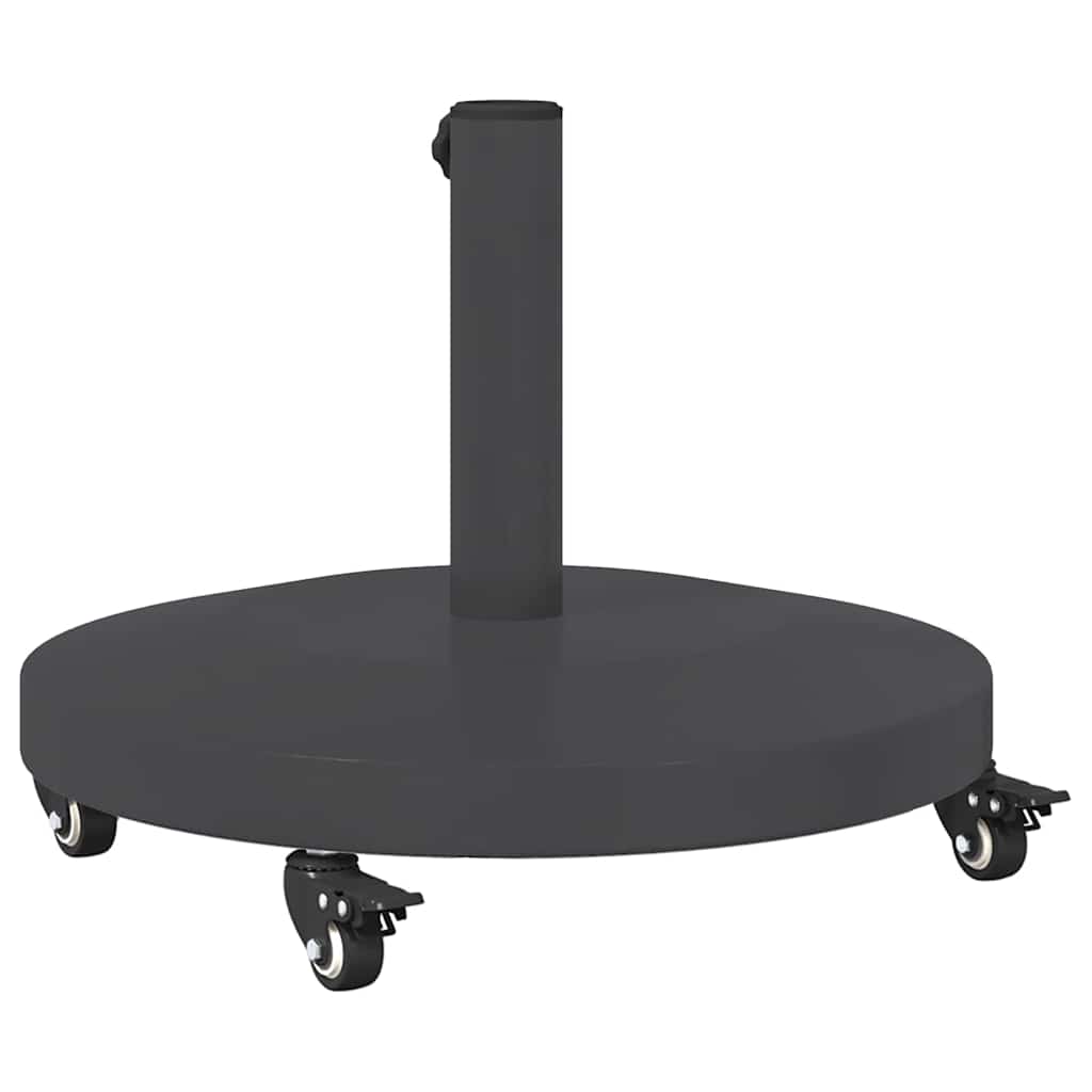 Udendørs parasolfod Mørkegrå 48 x 48 x 32 cm Stål, Beton