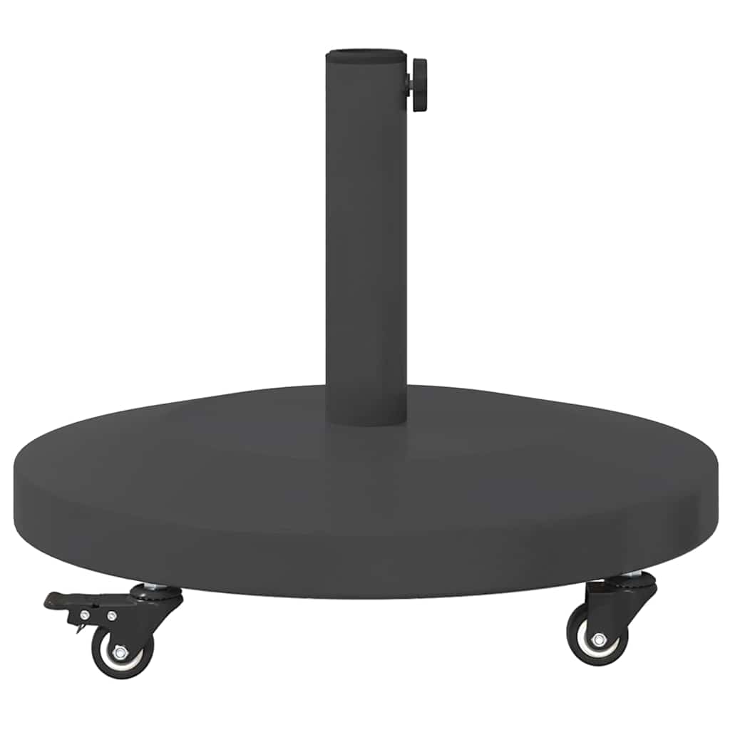 Udendørs parasolfod Mørkegrå 48 x 48 x 32 cm Stål, Beton
