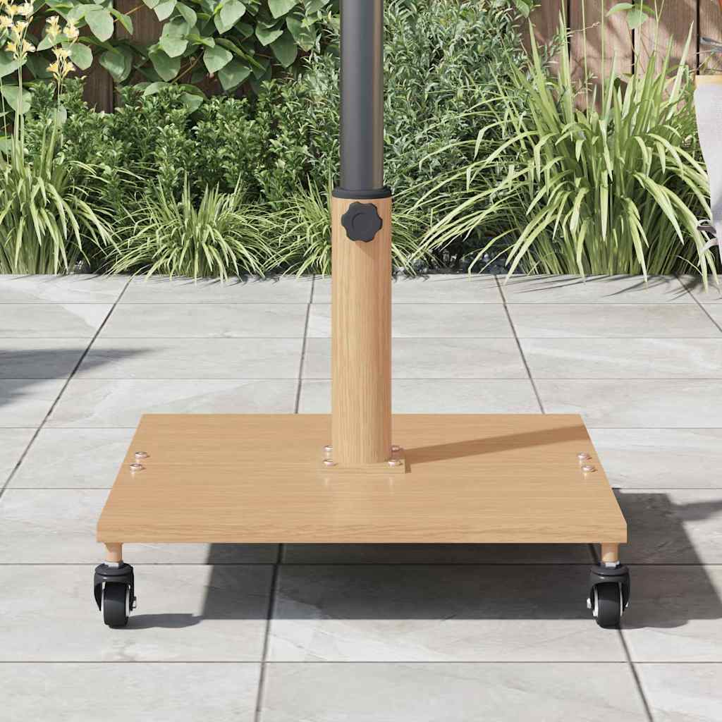 Udendørs parasolfod Lyst træ 45 x 45 x 31 cm Stål