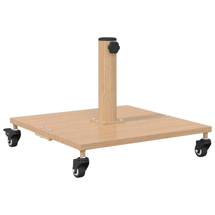 Udendørs parasolfod Lyst træ 45 x 45 x 31 cm Stål
