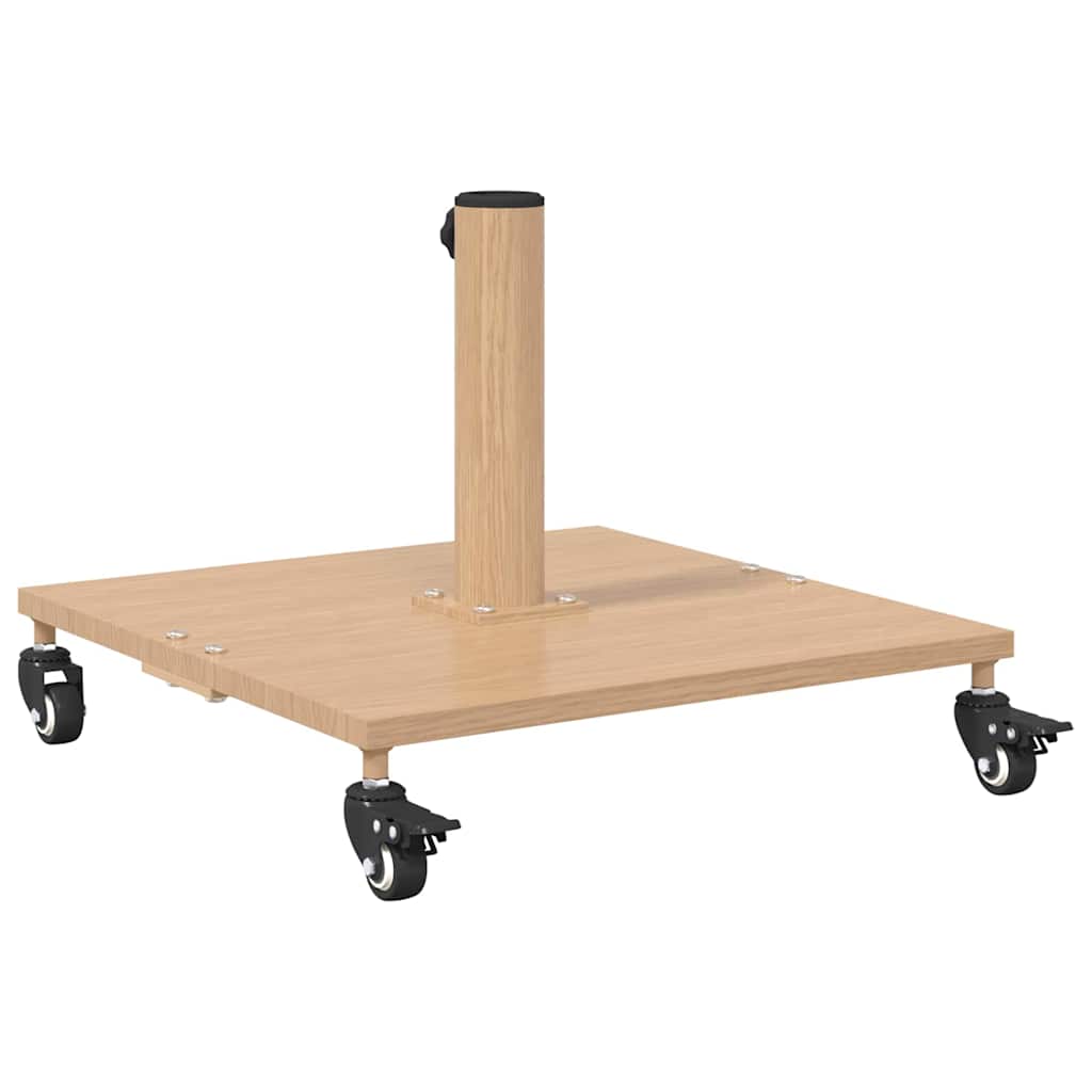 Udendørs parasolfod Lyst træ 45 x 45 x 31 cm Stål