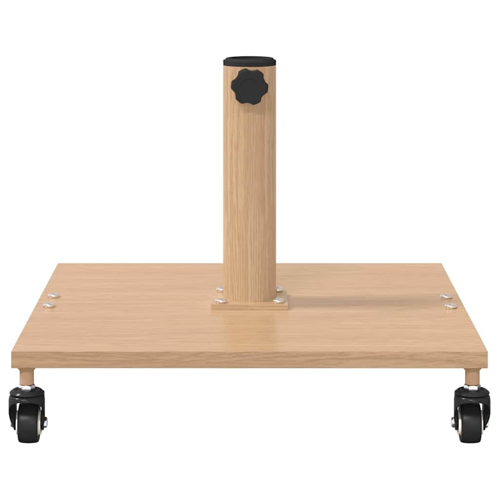 Udendørs parasolfod Lyst træ 45 x 45 x 31 cm Stål