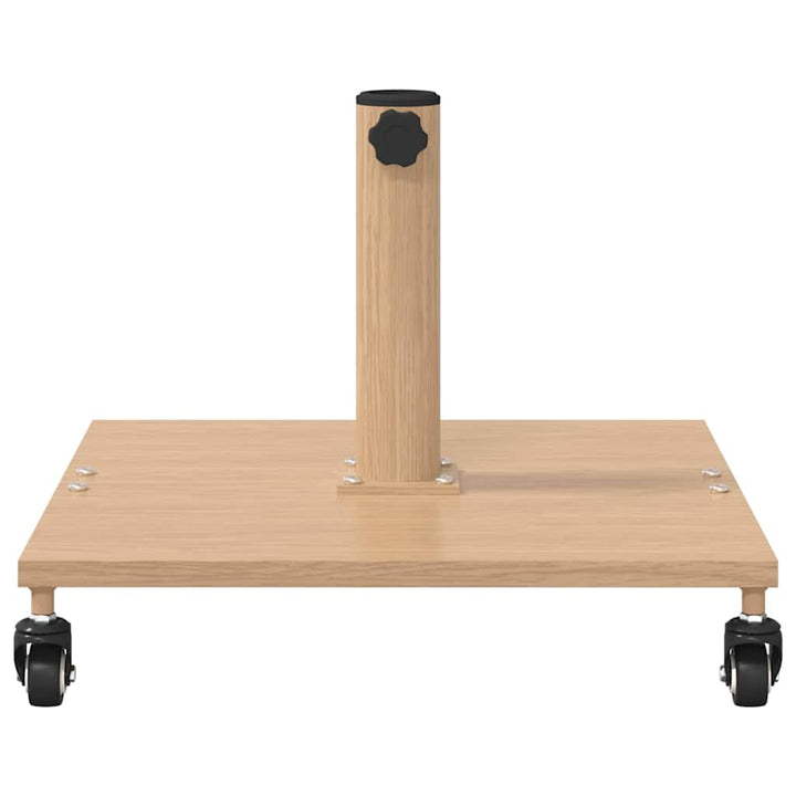 Udendørs parasolfod Lyst træ 45 x 45 x 31 cm Stål