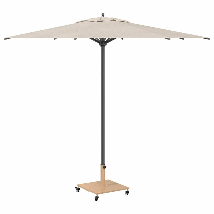 Udendørs parasolfod Lyst træ 45 x 45 x 31 cm Stål