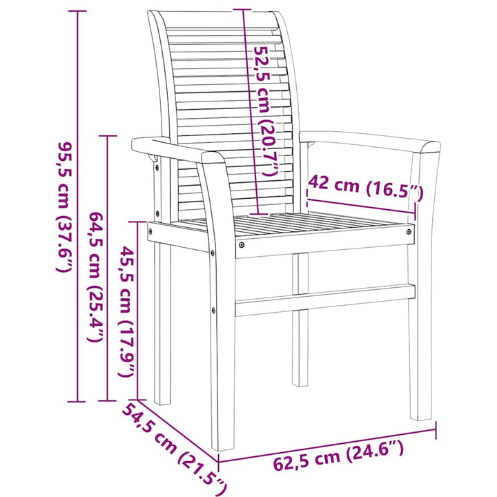 Have Spisebordssæt 9 pcs Brun 280 x 100 x 75 cm Massivt teaktræ