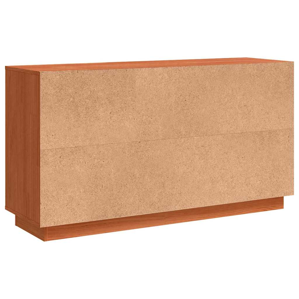 Sideboard Brun 111 x 34 x 60 cm Massivt fyrretræ