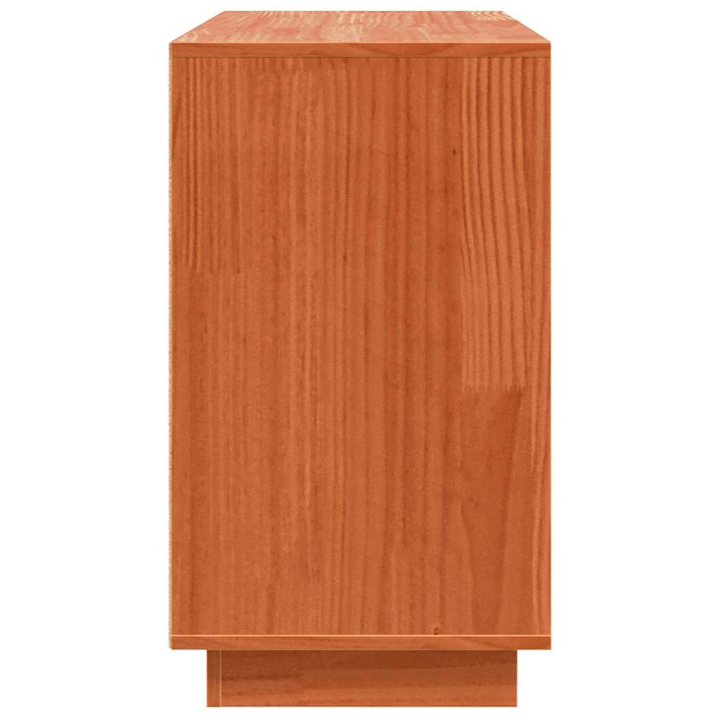 Sideboard Brun 111 x 34 x 60 cm Massivt fyrretræ