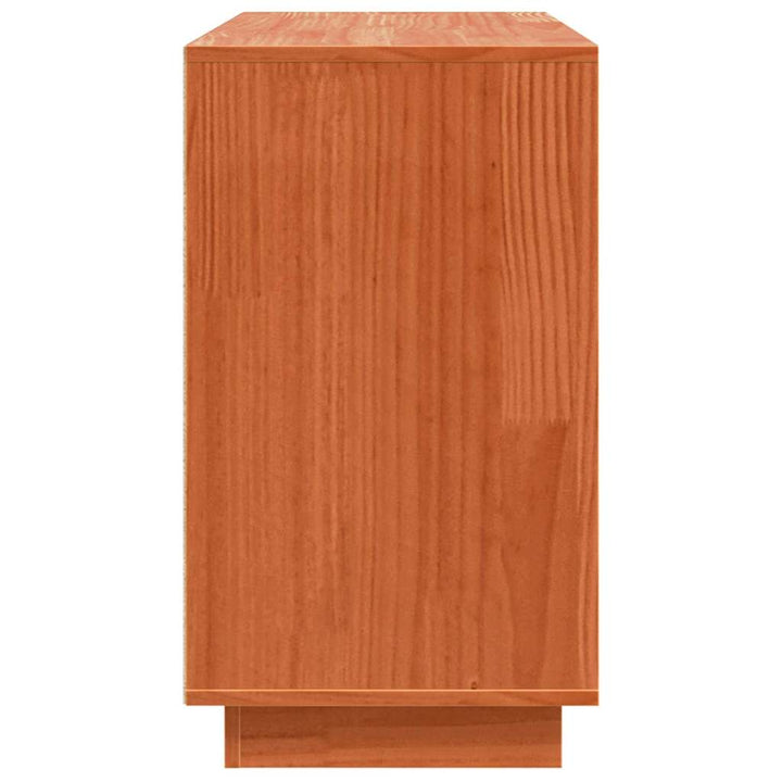Sideboard Brun 111 x 34 x 60 cm Massivt fyrretræ