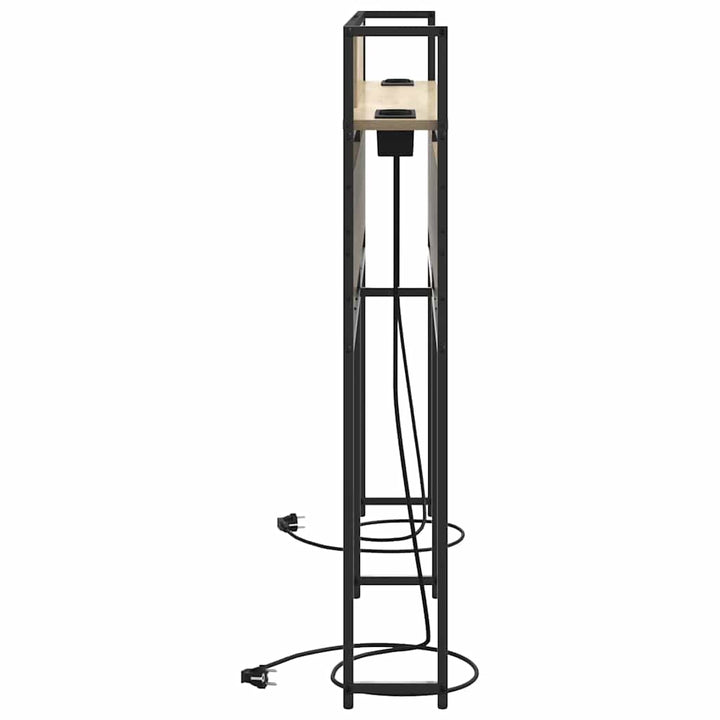 Opbevaringshovedgavl med hylde Sonoma-eg 160 cm Konstrueret træ