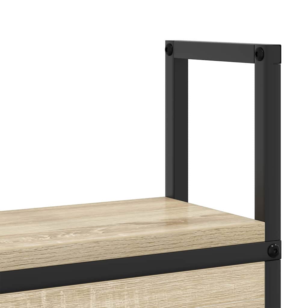 Opbevaringshovedgavl med Opladningsstation Sonoma-eg 180 cm