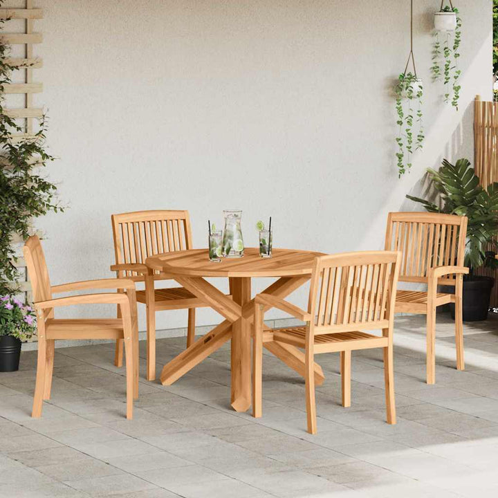 Have Spisebordssæt 3 pcs Brun Solid Akacietræ