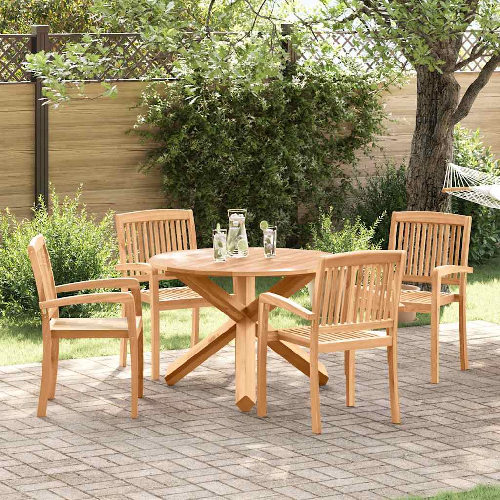 Have Spisebordssæt 3 pcs Brun Solid Akacietræ