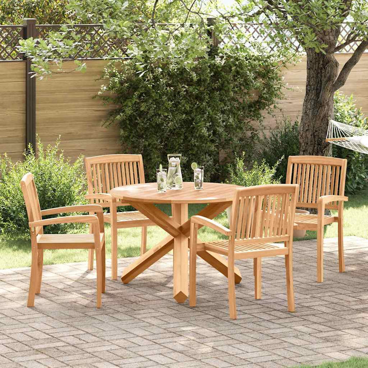 Have Spisebordssæt 3 pcs Brun Solid Akacietræ
