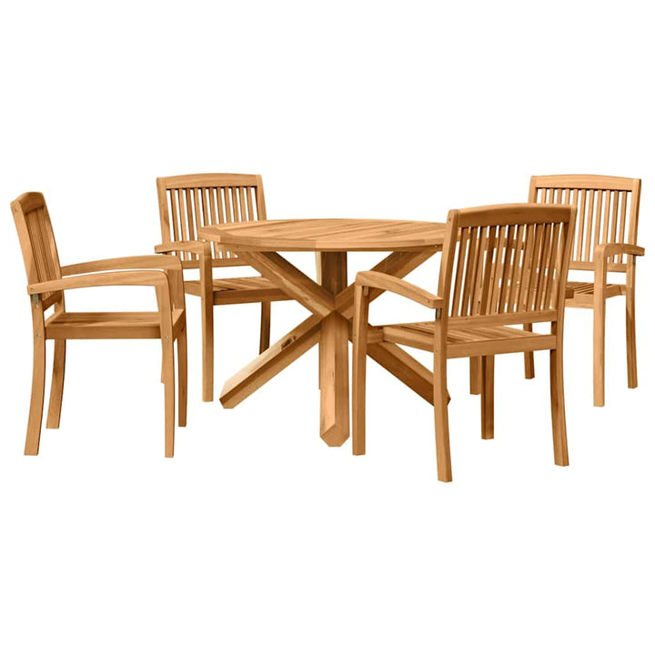 Have Spisebordssæt 3 pcs Brun Solid Akacietræ