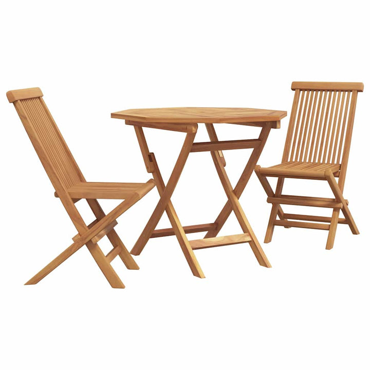 Have Spisebordssæt 3 pcs Brun Massivt teaktræ
