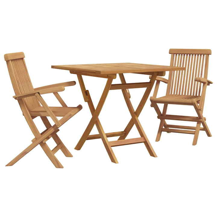 Have Spisebordssæt 3 pcs Brun Massivt teaktræ
