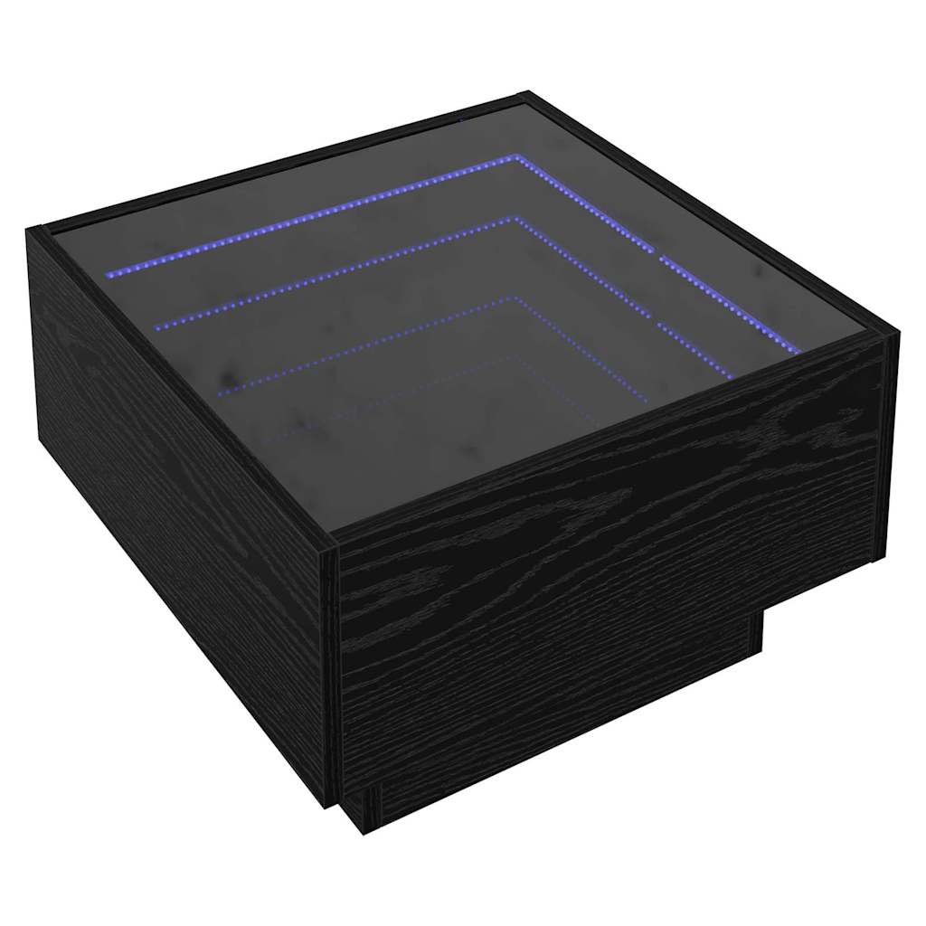 Sofabord Sort eg 50 x 50 x 30 cm Konstrueret træ