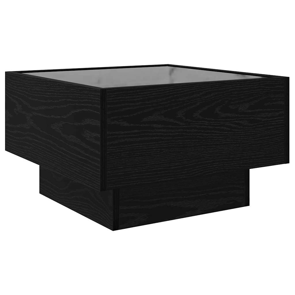 Sofabord Sort eg 50 x 50 x 30 cm Konstrueret træ