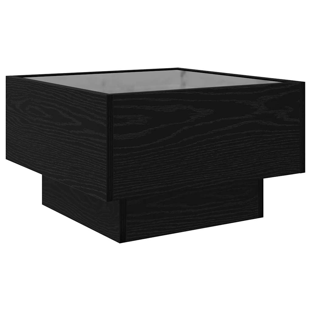 Sofabord Sort eg 50 x 50 x 30 cm Konstrueret træ