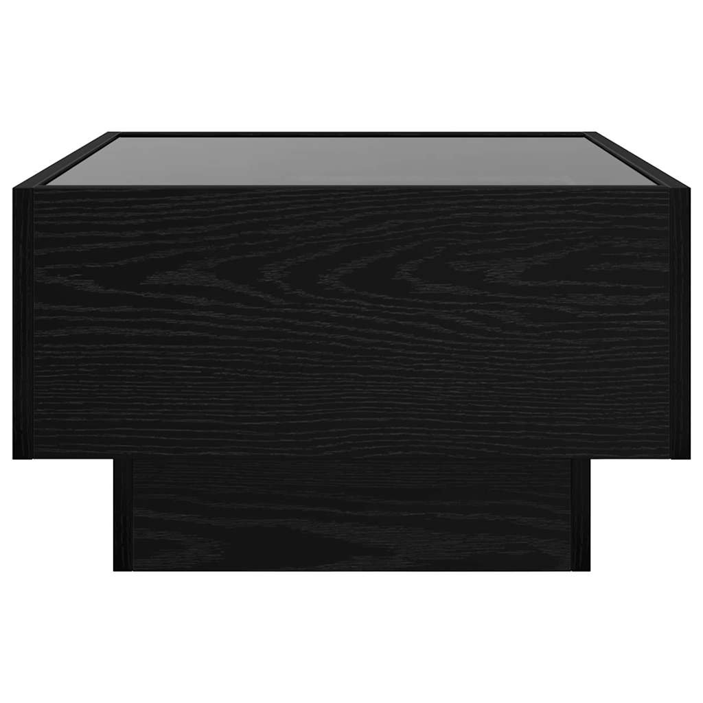 Sofabord Sort eg 50 x 50 x 30 cm Konstrueret træ
