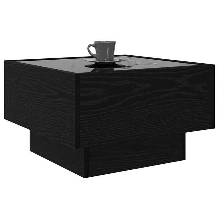 Sofabord Sort eg 50 x 50 x 30 cm Konstrueret træ