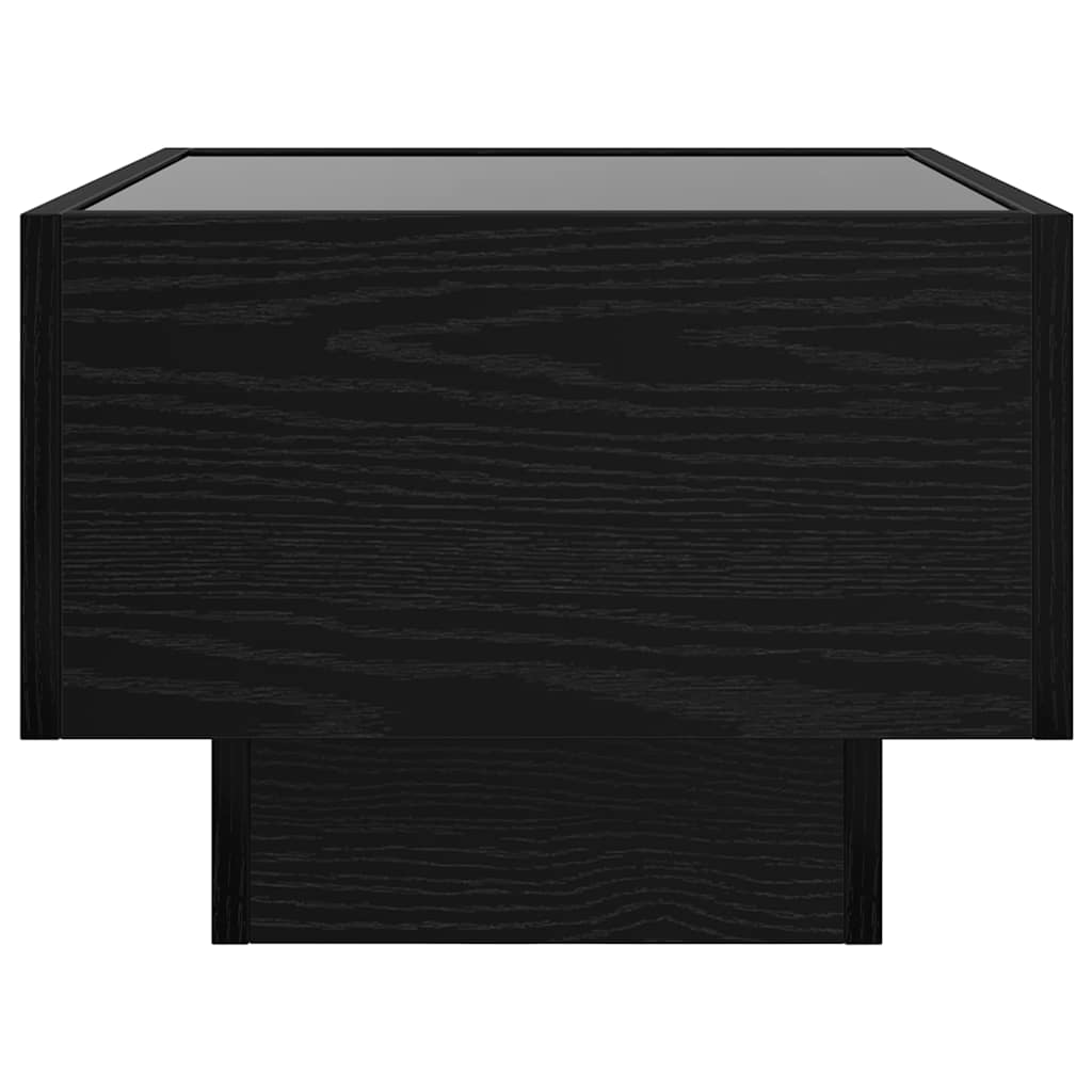 Sofabord Sort eg 50 x 50 x 30 cm Konstrueret træ