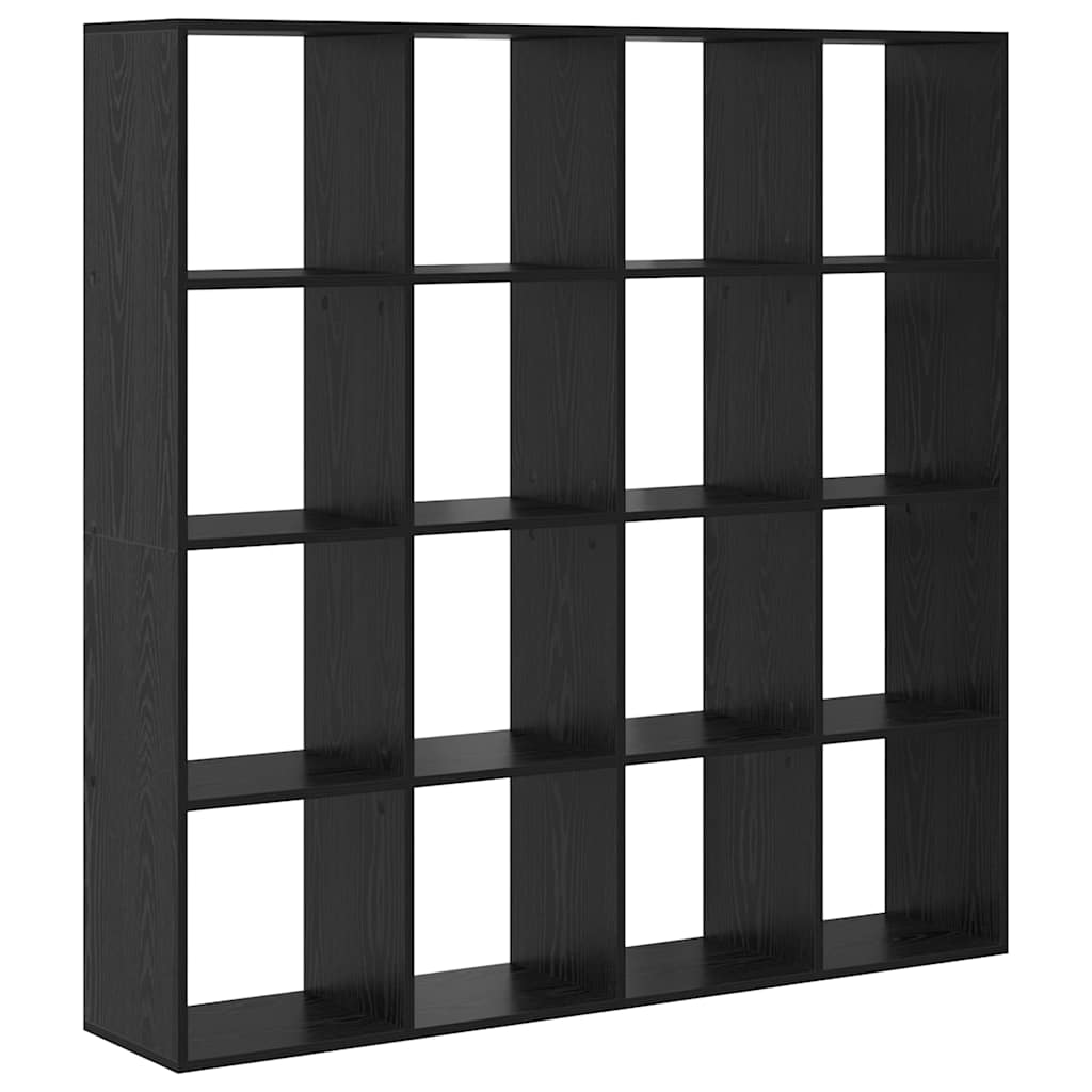 Bogskab Sort eg 137.5 x 29 x 137.5 cm Konstrueret træ