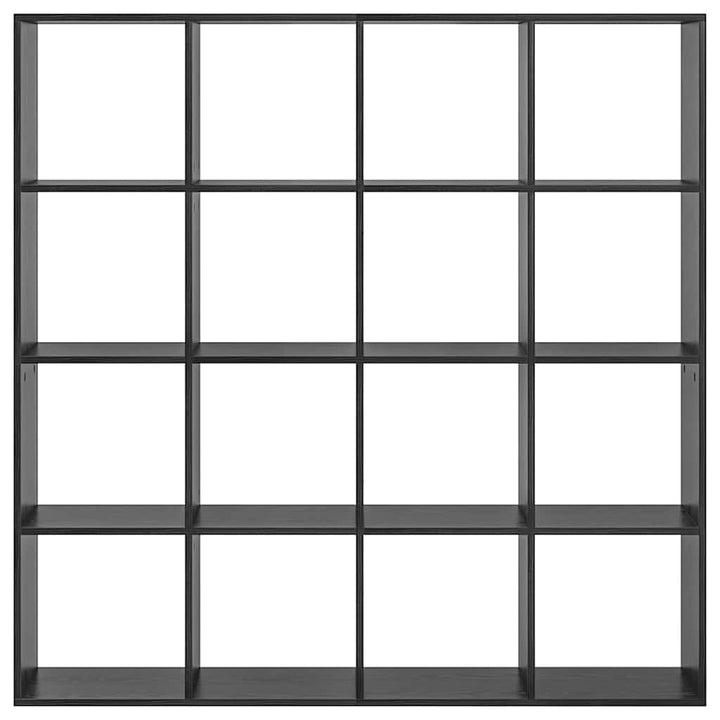Bogskab Sort eg 137.5 x 29 x 137.5 cm Konstrueret træ