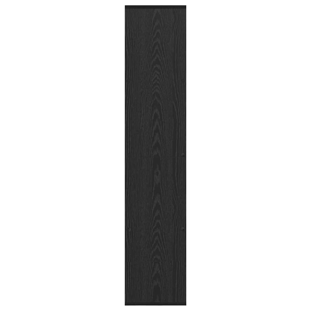 Bogskab Sort eg 132 x 29 x 141.5 cm Konstrueret træ