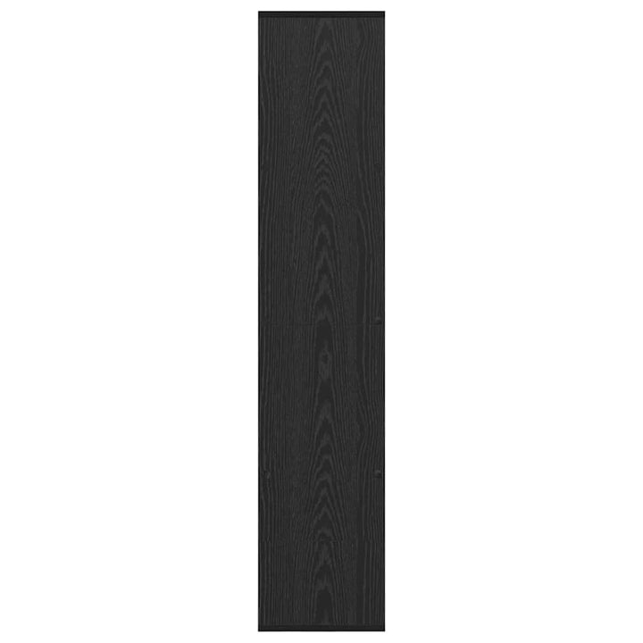 Bogskab Sort eg 132 x 29 x 141.5 cm Konstrueret træ