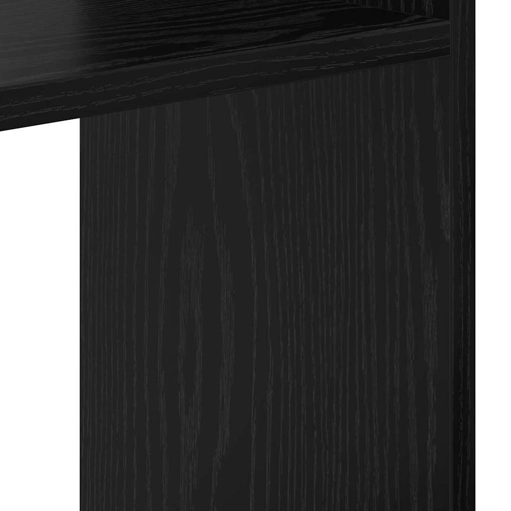 Bogskab Sort eg 92 x 29 x 188 cm Konstrueret træ