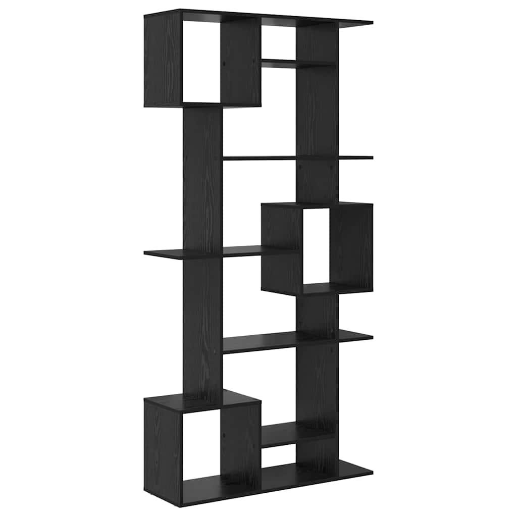 Bogskab Sort eg 92 x 29 x 188 cm Konstrueret træ