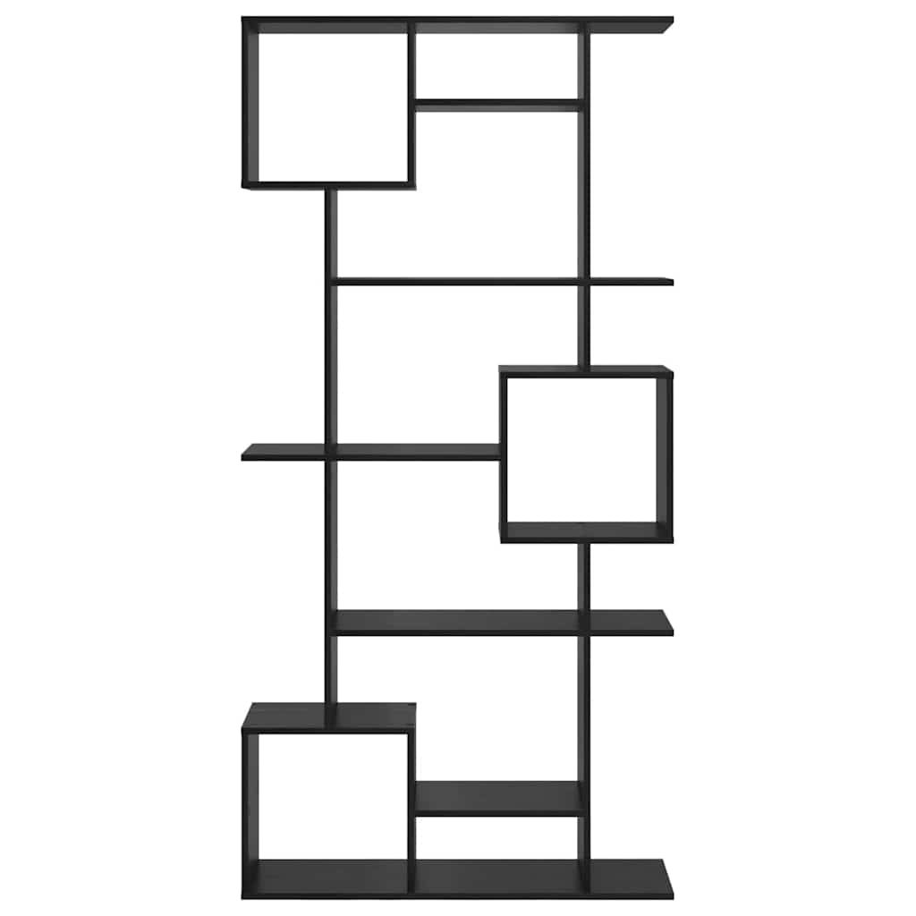Bogskab Sort eg 92 x 29 x 188 cm Konstrueret træ