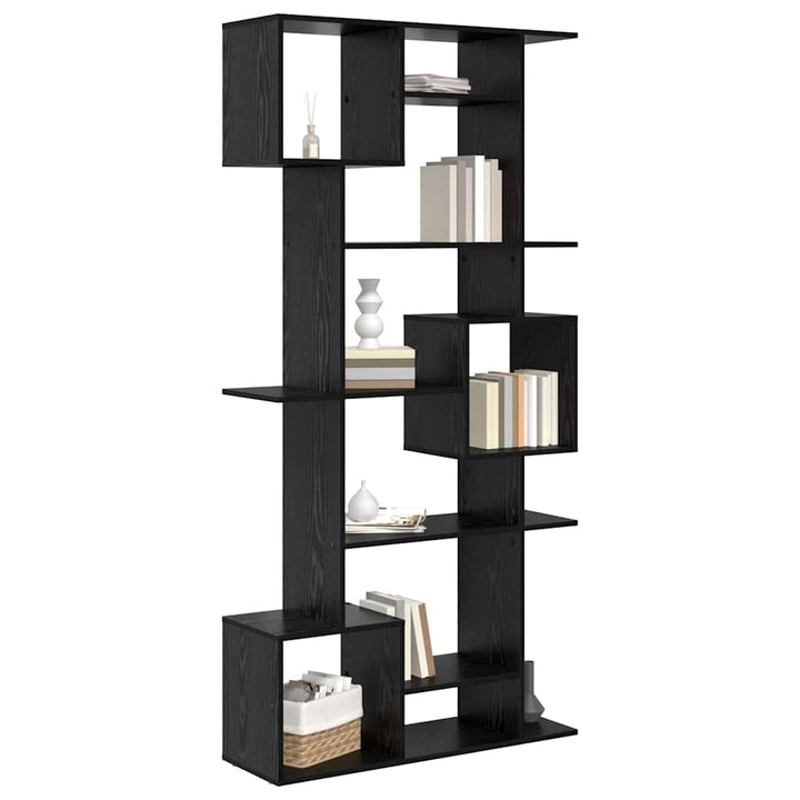 Bogskab Sort eg 92 x 29 x 188 cm Konstrueret træ