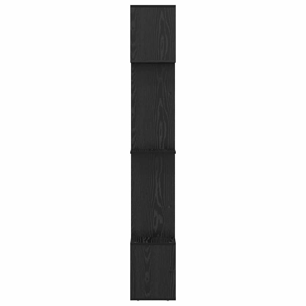 Bogskab Sort eg 92 x 29 x 188 cm Konstrueret træ