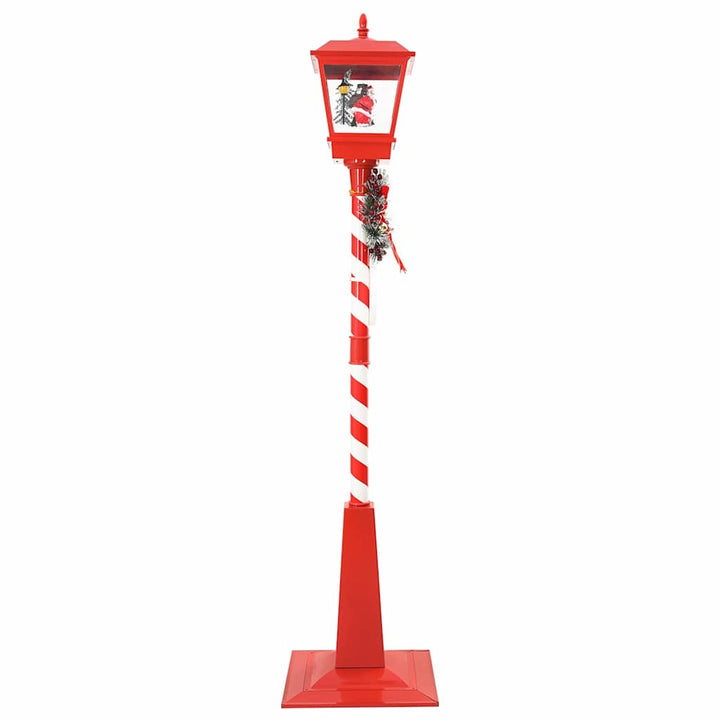 Julegadelampe med lanterne Rød 40.5x40.5x180cm Plastik