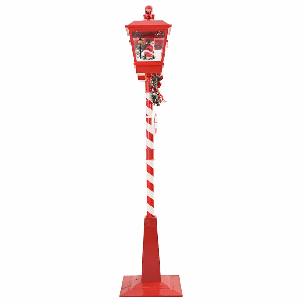 Julegadelampe med 2 lanterner Rød 40.5 x 80 x 188 cm Plastik