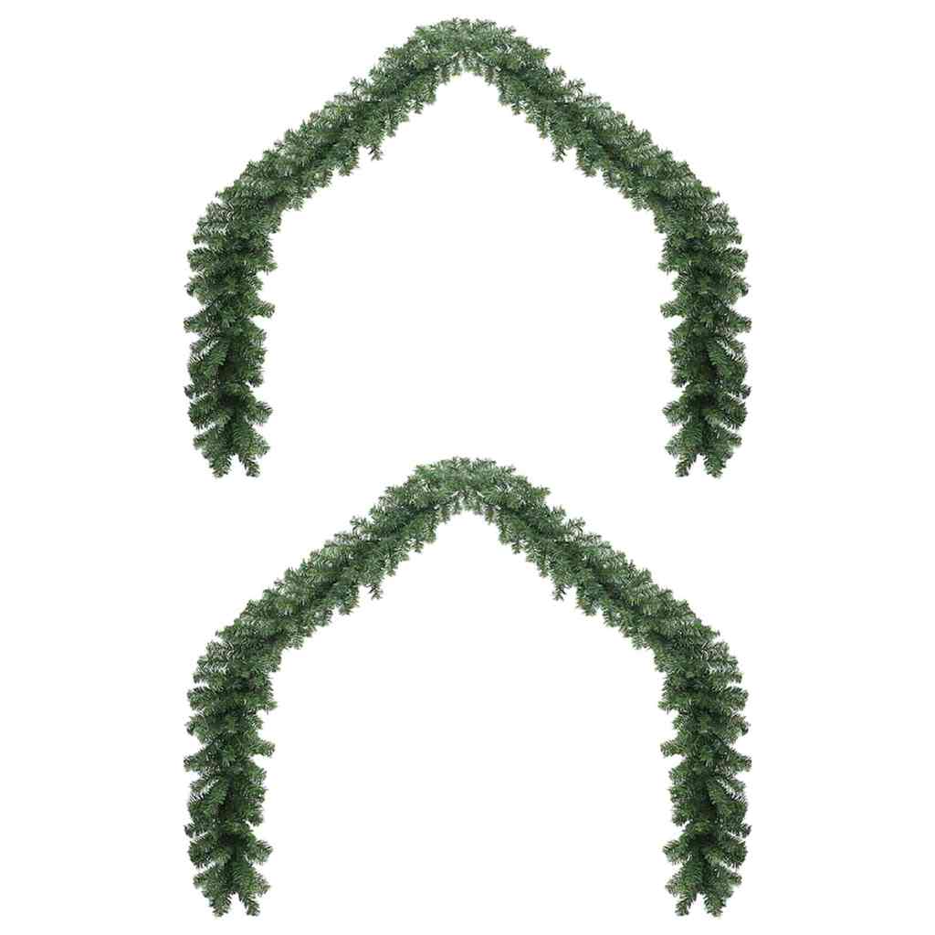 Julekrans 2 pcs Grøn 20 m PVC