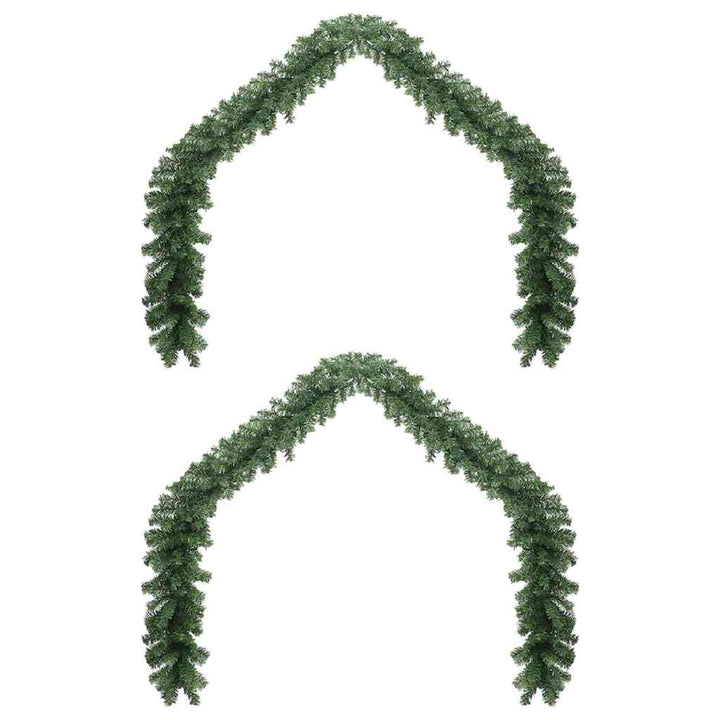 Julekrans 2 pcs Grøn 20 m PVC