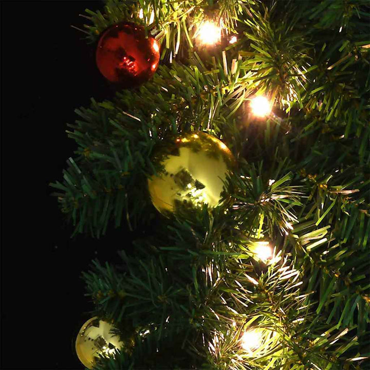 Julekrans med 600 LED'er 2 pcs Grøn PVC