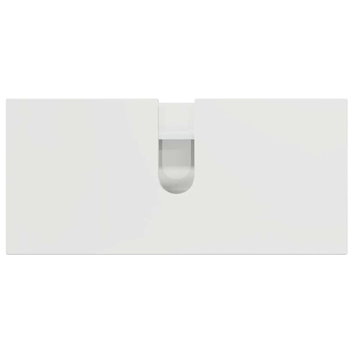Badeværelsesmøbel sæt 2 pcs Hvid højglans 76,5 x 35 x 64 cm
