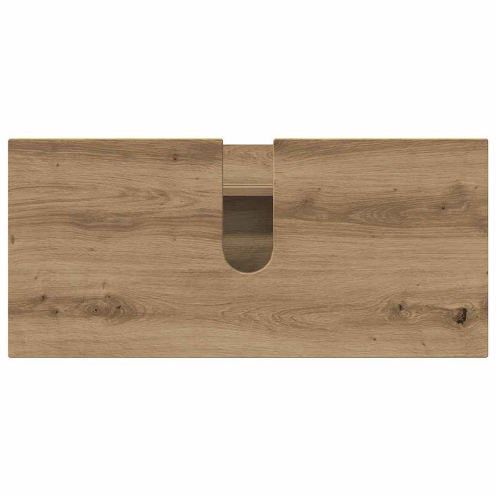 Badeværelsesmøbel sæt 2 pcs artisan eg 76,5 x 35 x 64 cm