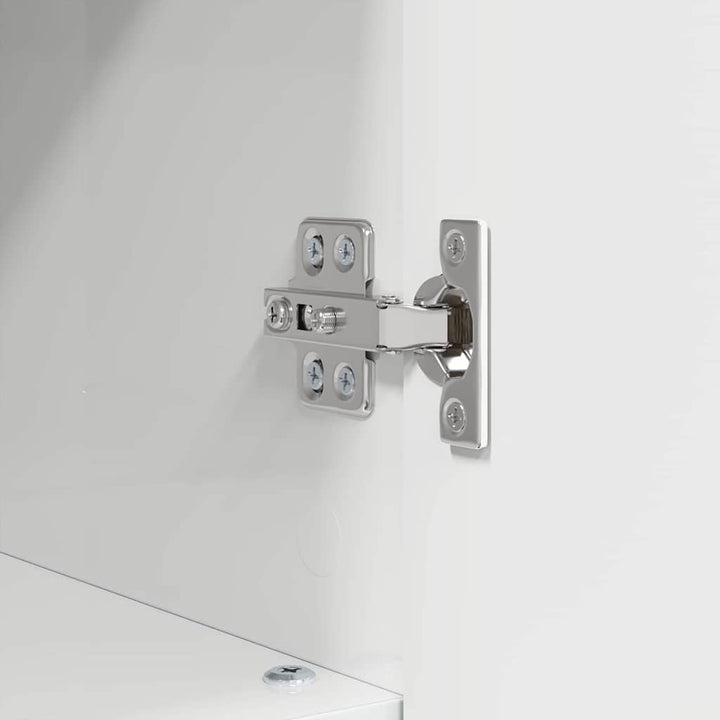 Badeværelsesmøbel sæt 3 pcs Hvid højglans 76,5 x 35 x 64 cm