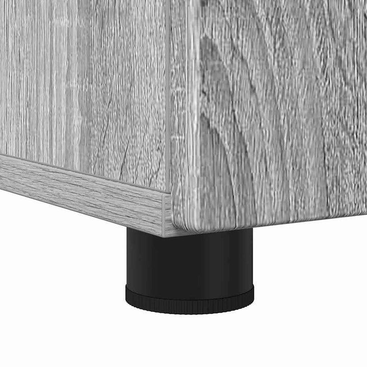 Badeværelsesmøbel sæt 3 pcs Grå sonoma-eg 76,5 x 35 x 64 cm