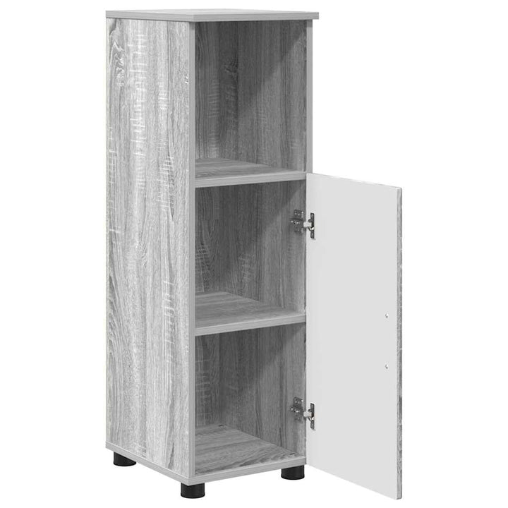 Badeværelsesmøbel sæt 3 pcs Grå sonoma-eg 76,5 x 35 x 64 cm