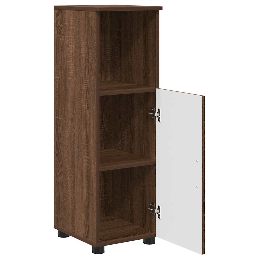 Badeværelsesmøbel sæt med hylde 3 pcs Brun eg 76,5 x 35 x 64 cm