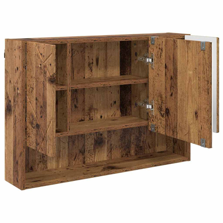 Badeværelsesmøbel sæt 3 pcs Gammelt træ 76,5 x 35 x 64 cm