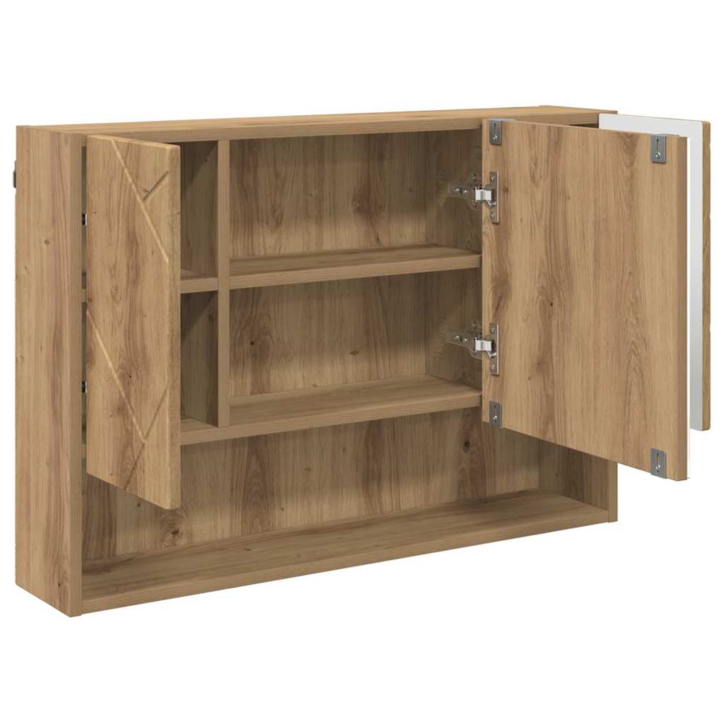 Badeværelsesmøbel sæt 3 pcs artisan eg 76,5 x 35 x 64 cm