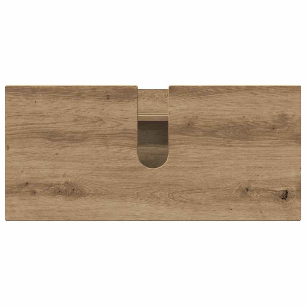 Badeværelsesmøbel sæt 3 pcs artisan eg 76,5 x 35 x 64 cm